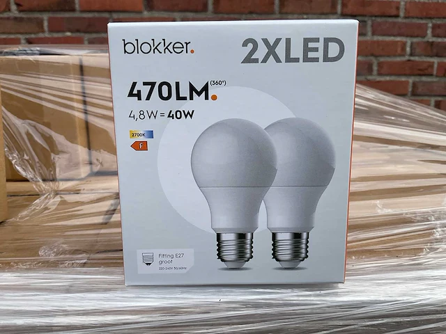 Led peer mat 2-pack - 4,8w 2700k e27 (780x) - afbeelding 1 van  8