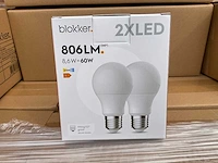 Led peer mat 2-pack - 8,6w 2700k e27 (568x) - afbeelding 1 van  8