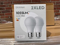 Led peer mat 2-pack - 9,6w 2700k e27 (1008x) - afbeelding 1 van  8