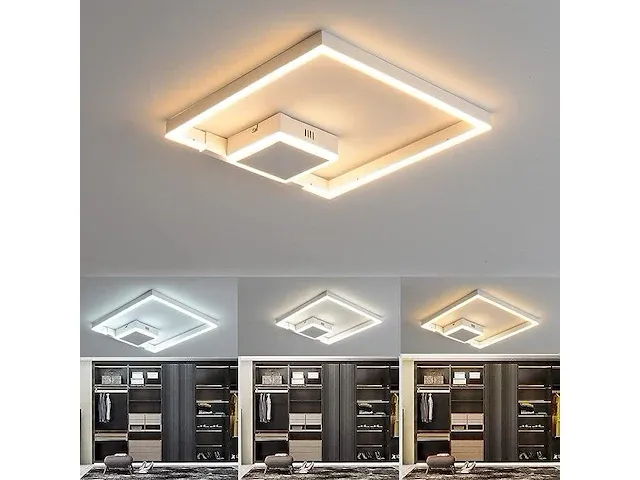 Led plafondlamp wit 40x40cm - afbeelding 3 van  5