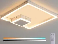 Led plafondlamp wit 40x40cm - afbeelding 1 van  5