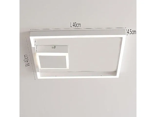Led plafondlamp wit 40x40cm - afbeelding 5 van  5