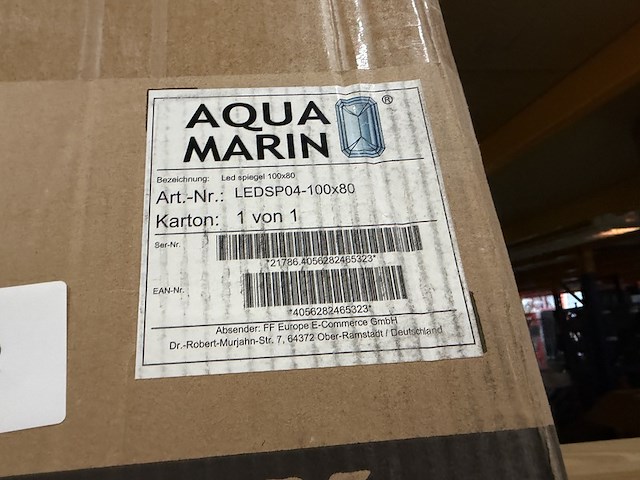 Led spiegel 100x80, aqua marin, ledsp04-100x80 - afbeelding 3 van  3