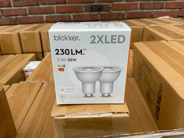 Led spot 2-pack - 3,1w 2700k gu10 (372x) - afbeelding 1 van  8