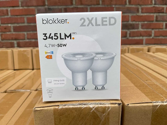 Led spot 2-pack - 4,7w 2700k gu10 (1390x) - afbeelding 1 van  8