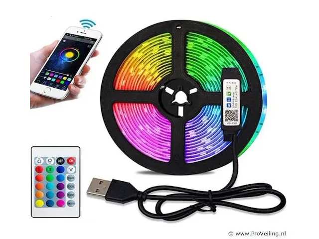Led strip met afstandsbediening - afbeelding 1 van  3