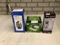 Led veiligheidslamp, stormlantaarn en deurbel wetelux/denver, 8673/98/shv-120, zwart/grijs - afbeelding 1 van  3