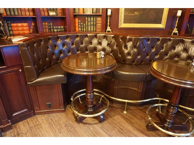 Lederen chesterfield horeca bank - afbeelding 2 van  8