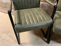 Lederen eetkamer bank + stoelen set - afbeelding 6 van  10