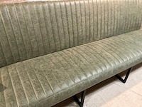 Lederen eetkamer bank + stoelen set - afbeelding 8 van  10