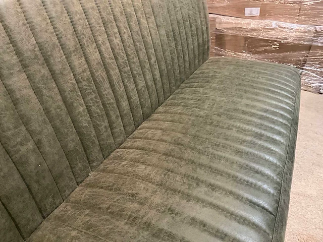 Lederen eetkamer bank + stoelen set - afbeelding 9 van  10
