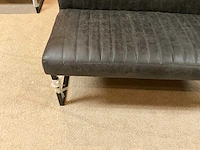Lederen eetkamer bank + stoelen set - afbeelding 3 van  8