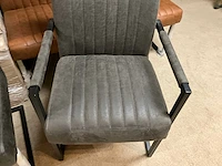 Lederen eetkamer bank + stoelen set - afbeelding 5 van  8