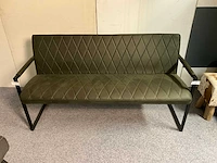 Lederen eettafel bank - afbeelding 1 van  5