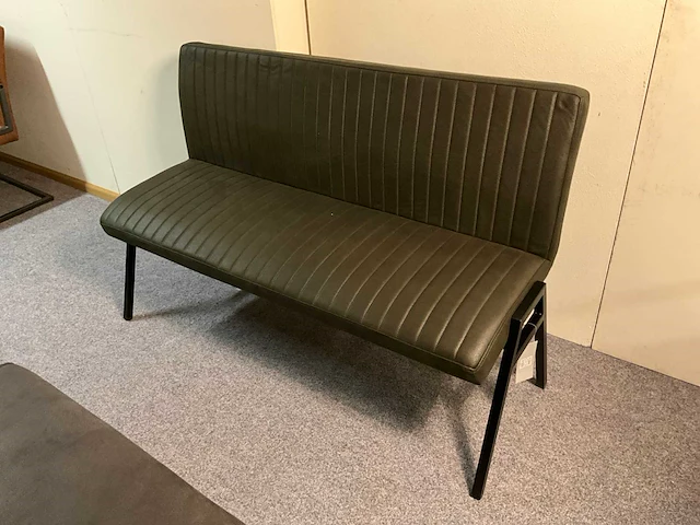 Lederen eettafel bank - afbeelding 1 van  6