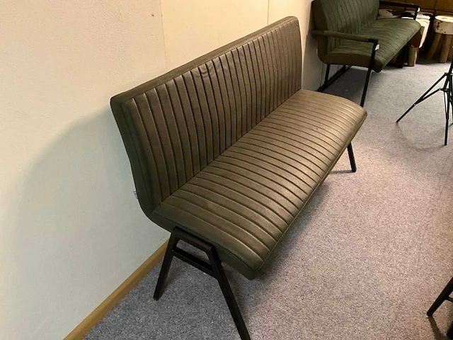 Lederen eettafel bank - afbeelding 2 van  6
