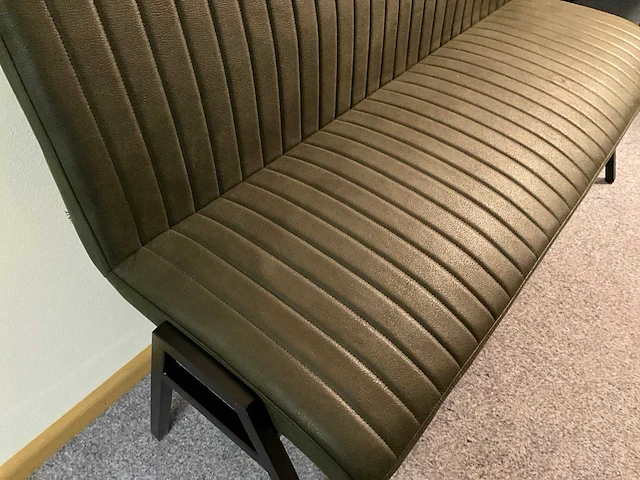 Lederen eettafel bank - afbeelding 3 van  6