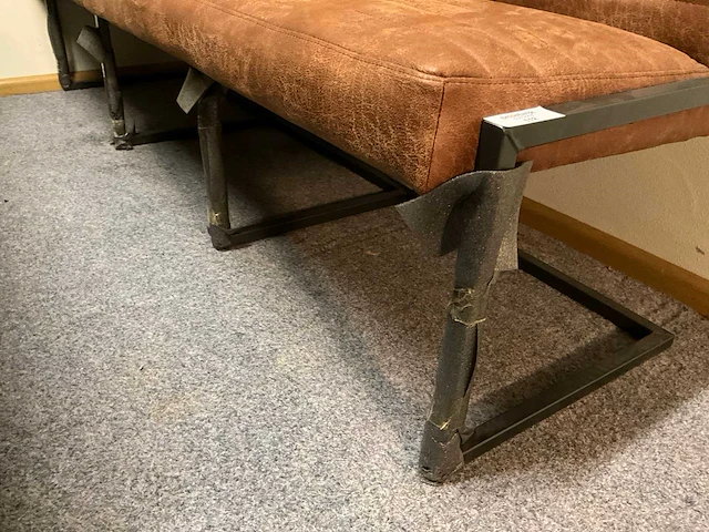 Lederen eettafel bank - afbeelding 3 van  5