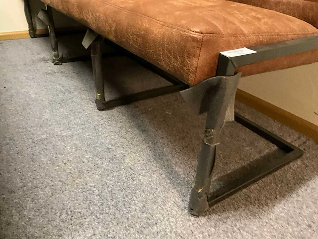 Lederen eettafel bank - afbeelding 4 van  5
