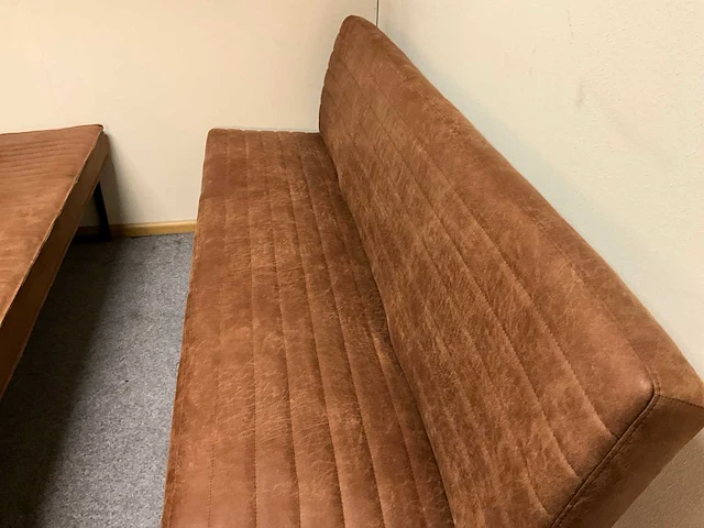 Lederen eettafel bank - afbeelding 5 van  5