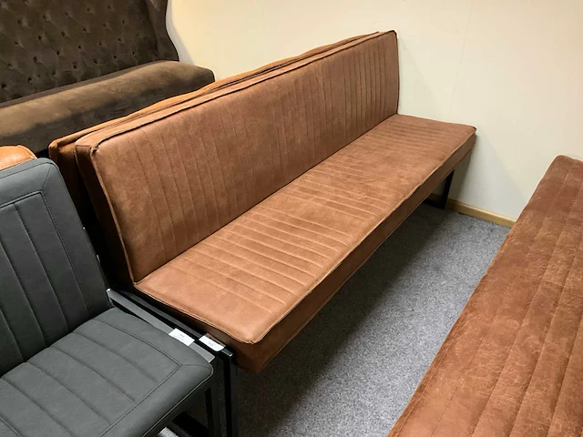 Lederen eettafel bank - afbeelding 1 van  5