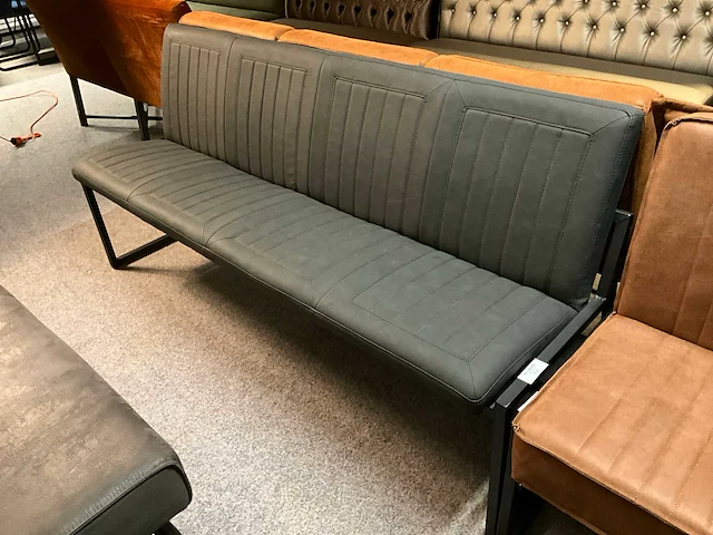 Lederen eettafel bank - afbeelding 1 van  5