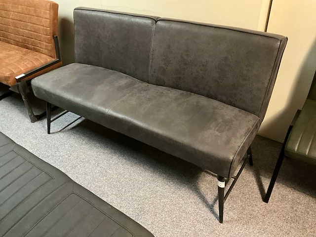 Lederen eettafel bank - afbeelding 1 van  5