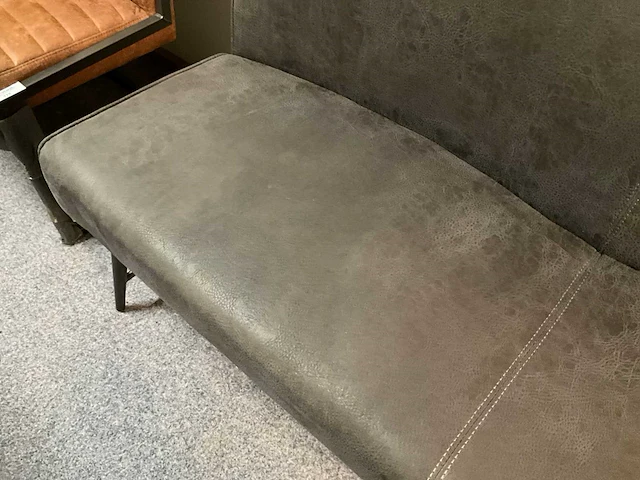 Lederen eettafel bank - afbeelding 3 van  5