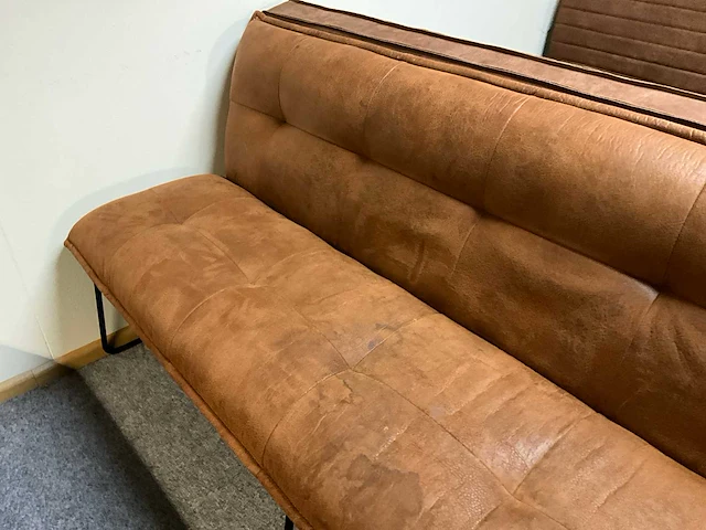 Lederen eettafel bank - afbeelding 2 van  5