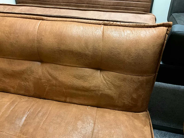 Lederen eettafel bank - afbeelding 3 van  5
