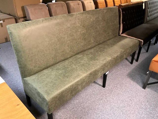 Lederen eettafel bank - afbeelding 2 van  5