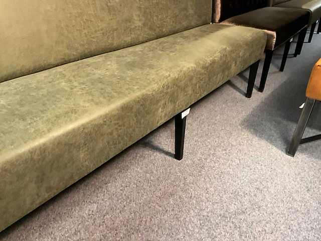 Lederen eettafel bank - afbeelding 5 van  5