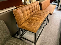 Lederen eettafel bank - afbeelding 2 van  3