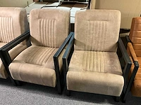 Lederen fauteuil (2x) - afbeelding 1 van  5