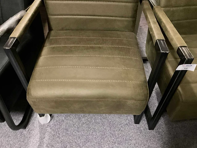 Lederen fauteuil (2x) - afbeelding 2 van  4