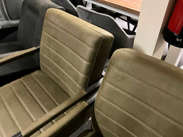 Lederen fauteuil (2x) - afbeelding 3 van  4