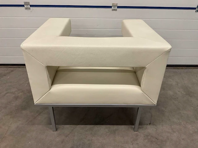 Lederen fauteuil (3x) - afbeelding 3 van  4