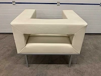 Lederen fauteuil (3x) - afbeelding 3 van  4