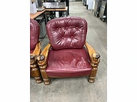 Lederen fauteuils (2x) - afbeelding 3 van  7