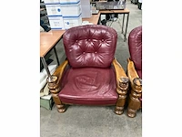 Lederen fauteuils (2x) - afbeelding 4 van  7