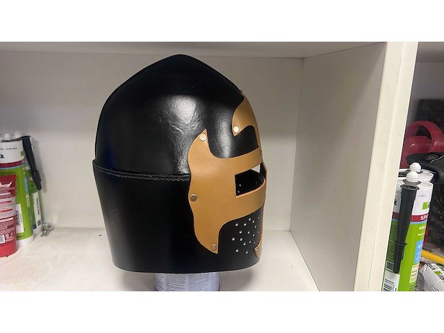 Lederen helm (75x) - afbeelding 3 van  12
