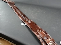 Lederen holsterriem met patronenlussen - afbeelding 5 van  5