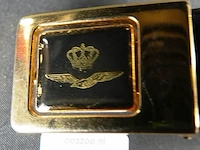 Lederen riem met belt buckle - afbeelding 2 van  3
