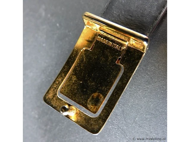 Lederen riem met belt buckle - afbeelding 3 van  3
