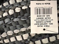 Lederen zitkussen moods, zwart/grijs - afbeelding 6 van  6