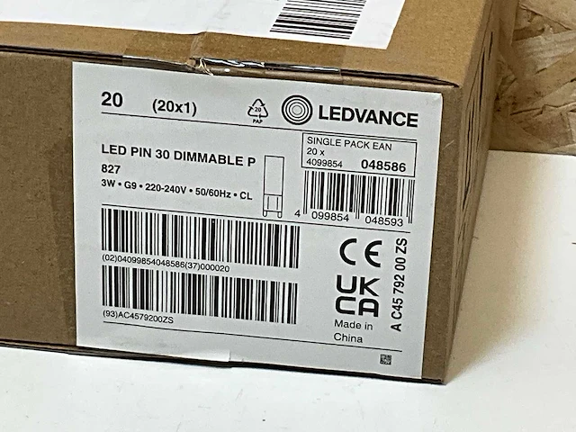 Ledvance led pin 30 dimmable (120x) - afbeelding 5 van  5