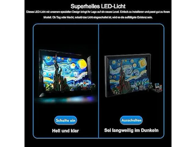 Ledverlichtingsset voor lego starry night - afbeelding 2 van  3