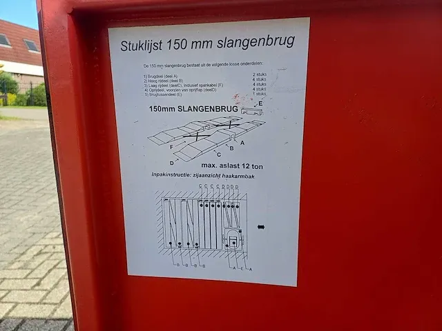 Leebur afzetcontainer met 3km 6" slangen - afbeelding 23 van  24