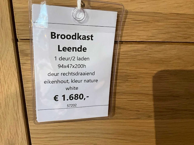 Leende eiken broodkast - afbeelding 7 van  7