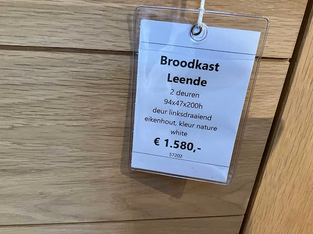 Leende eiken broodkast - afbeelding 5 van  7